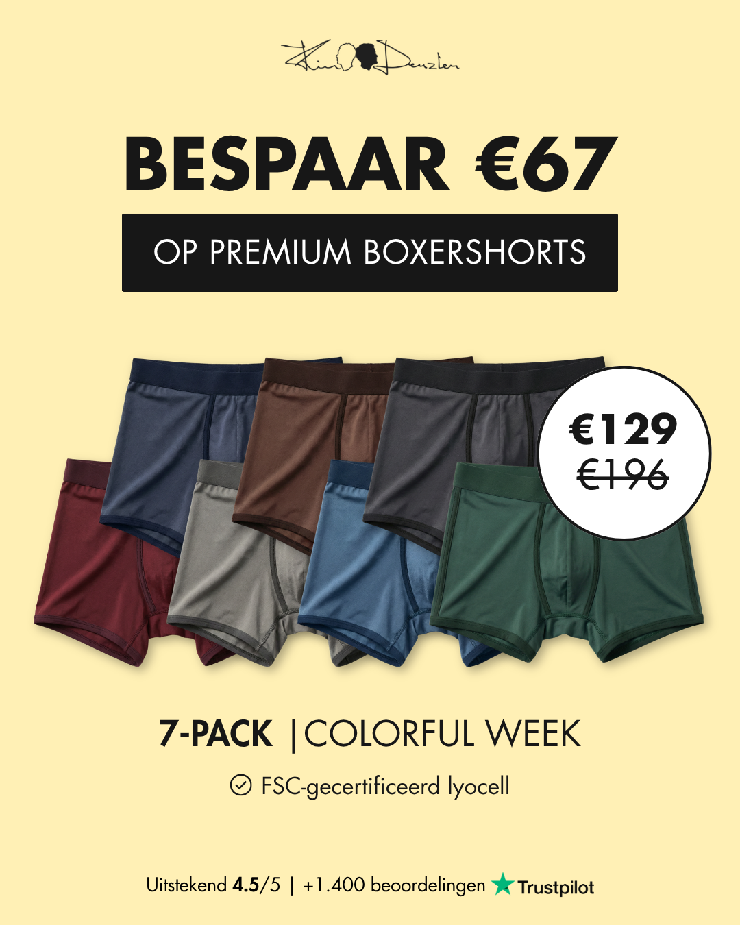 Premium boxershorts savings offer creative