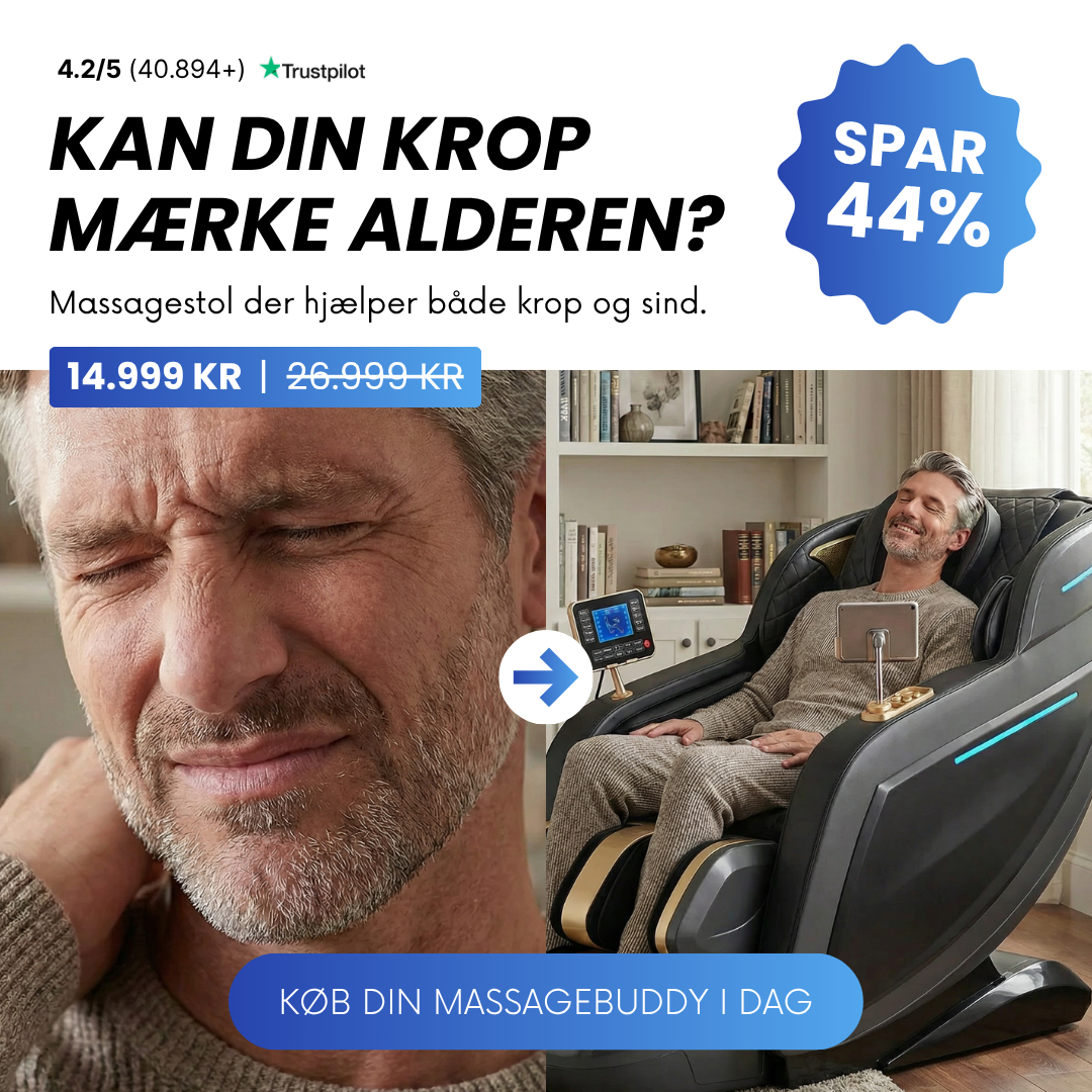 Massage chair before-and-after benefit creative